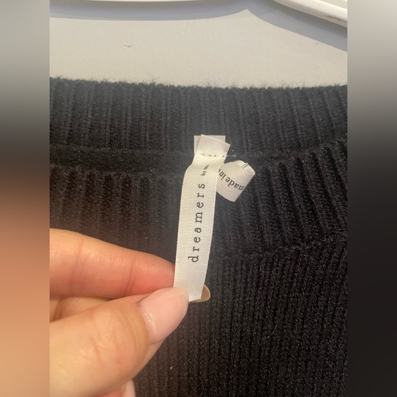 Tasseled Black Sweater - Picture 2 of 2